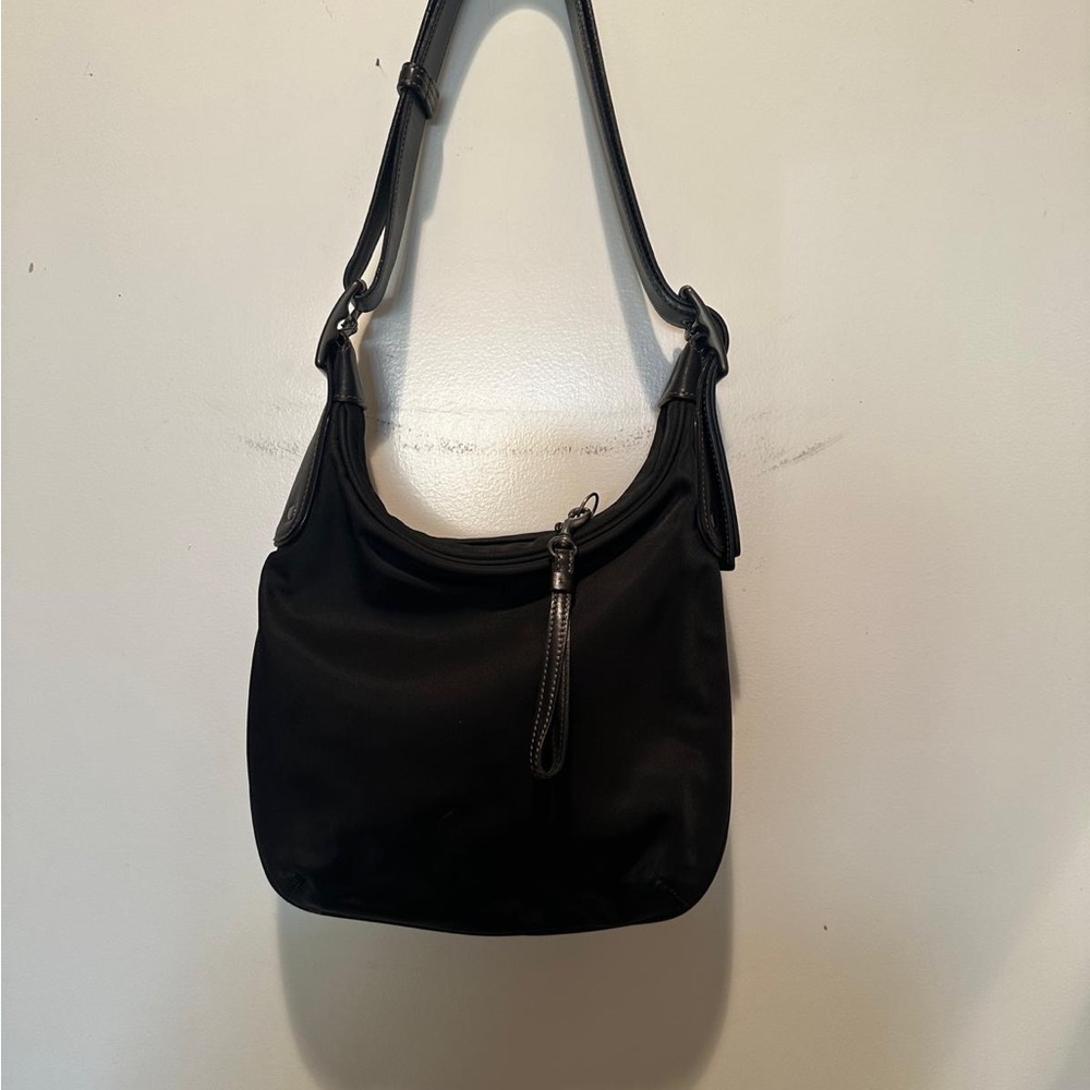 Vintage Coach Elegant Black Shoulder Bag